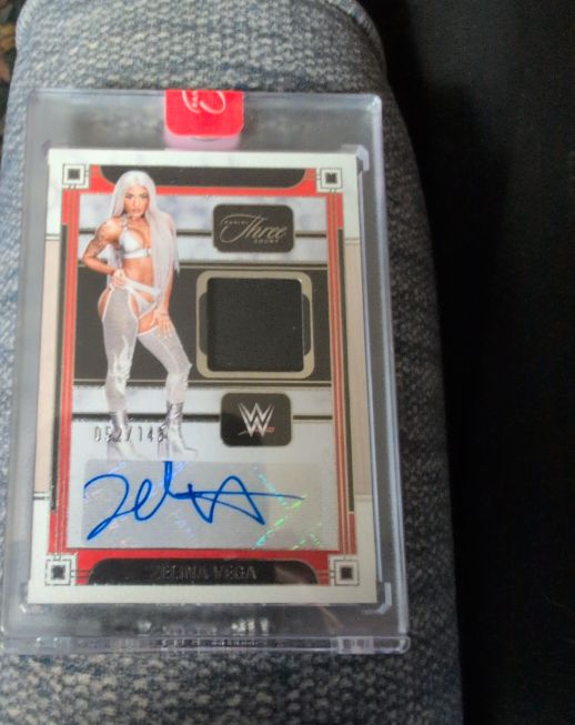 2024 Panini Three Count WWE #MA-ZVG Zelina Vega Patch Auto — front