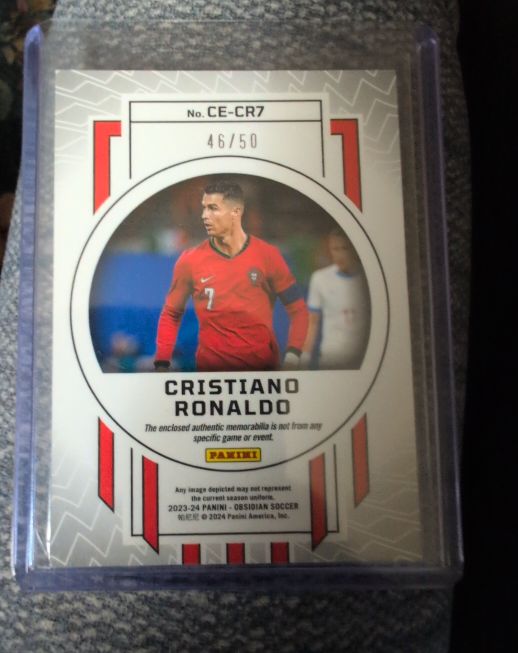 2023-24 Panini Obsidian Soccer #CE-CR7 Cristiano Ronaldo — front