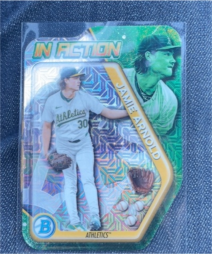 2025 Bowman Draft In Action Die-Cut #BIA-3 Jamie Arnold — front