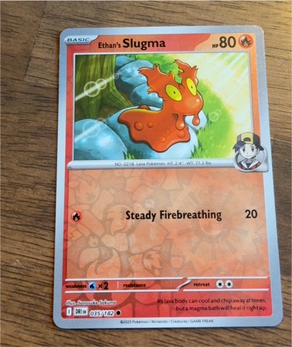 2025 Pokémon SV10: Destined Rivals #035 Ethan's Slugma — front