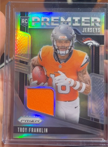 2024 Panini Prizm Premier Jerseys #PJ-TFN Troy Franklin — front