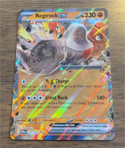2015 Pokémon XY Sv10: Destined Rivals #101 Regirock ex — front