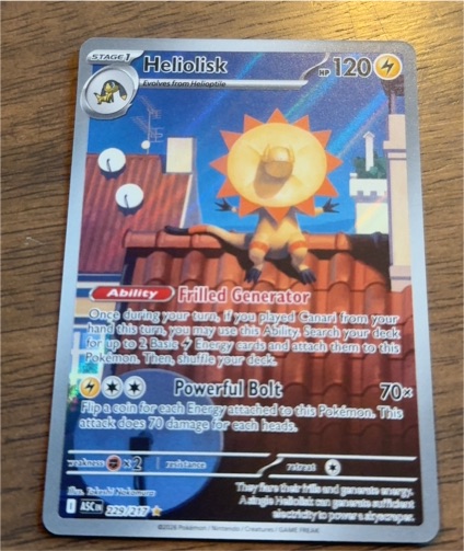 2023 Pokémon TCG Ascended Heroes #229 Heliolisk Illustration Rare — front