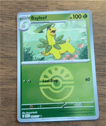 2026 Pokémon Ascended Heroes #009 Bayleef — front