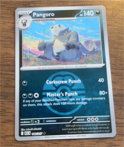 2023 Pokemon Ascended Heroes #140 Pangoro — front