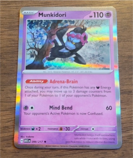 2025 Pokémon Scarlet & Violet Twilight Masquerade #095 Munkidori — front
