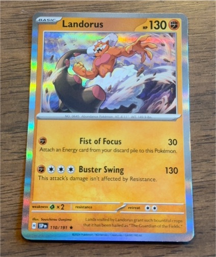 2024 Pokemon Scarlet & Violet Surging Sparks #110 Landorus — front