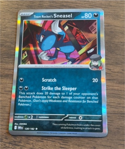 2025 Pokémon #128 Team Rocket's Sneasel — front