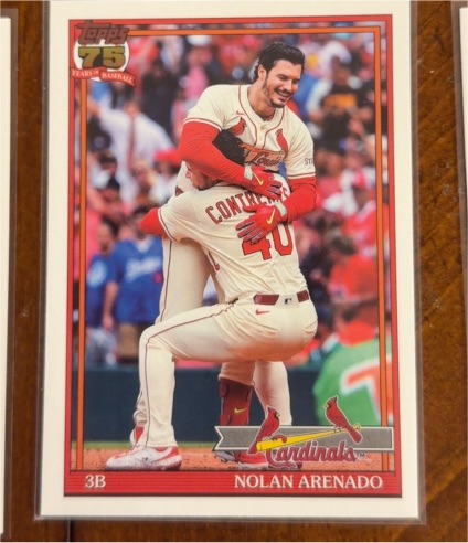 2026 Topps Series 1 1991 Topps #T91-95 Nolan Arenado — front