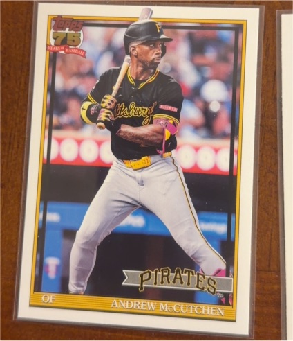 2026 Topps Series 1 1991 Throwback #T91-40 Andrew McCutchen — front
