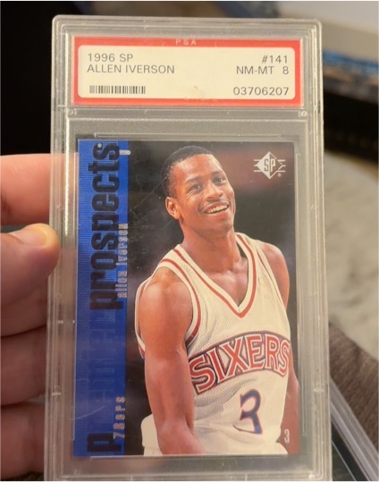 1996 Upper Deck SP #141 Allen Iverson — front