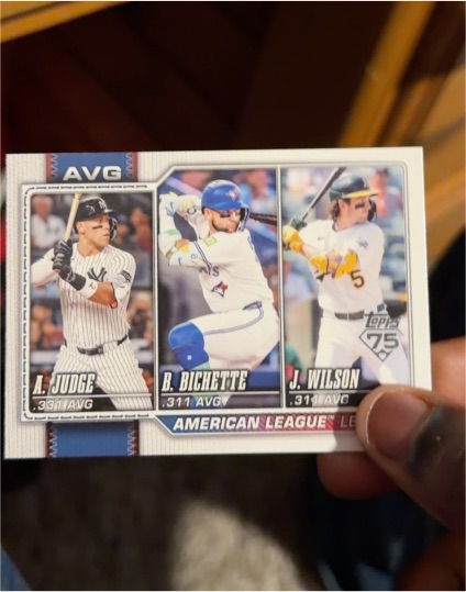 2026 Topps Series 1 #204 Aaron Judge/Bo Bichette/Jacob Wilson — front