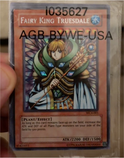 2004 Yu-Gi-Oh! WC4-001 Fairy King Truesdale — front