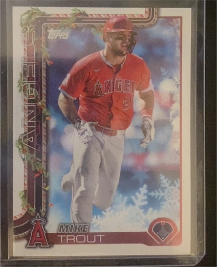 2025 Topps Holiday #H50 Mike Trout — front