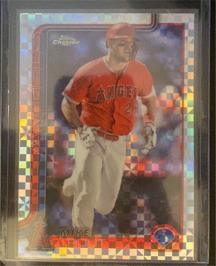 2025 Topps Chrome #100 Mike Trout — front