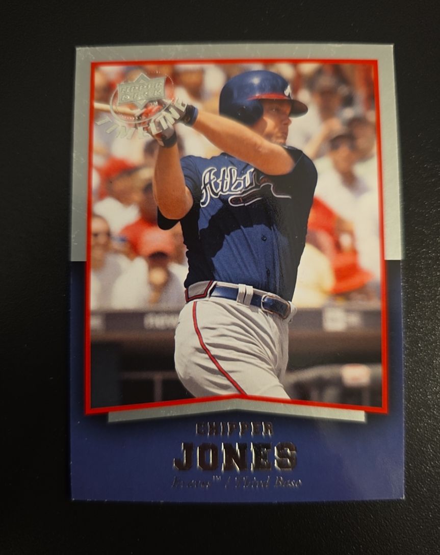 2008 Upper Deck Timeline #8 Chipper Jones — front