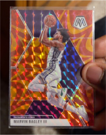 2019-20 Panini Mosaic #20 Marvin Bagley III Orange Reactive Prizm — front