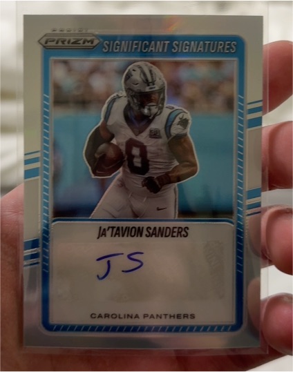 2025 Panini Prizm #SSI-JSS Ja'Tavion Sanders Significant Signatures — front