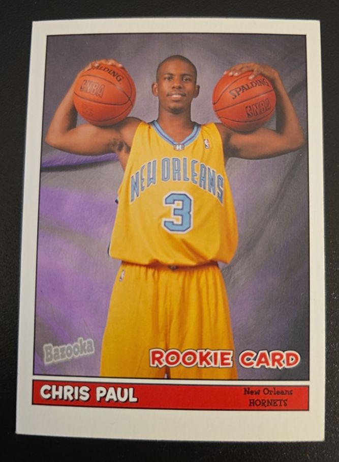 2005-06 Topps Bazooka #166 Chris Paul Rookie Card — front