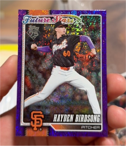 2026 Topps Series 1 #296 Hayden Birdsong Future Stars Purple Foil — front