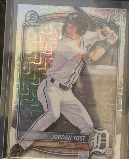 2025 Bowman Draft Chrome #BDC-162 Jordan Yost — front