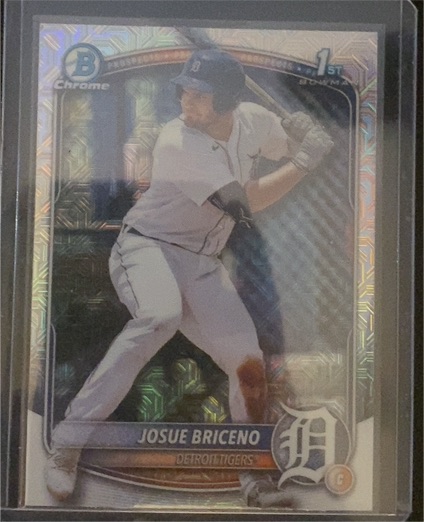 2025 Bowman Chrome Prospects #BCP-13 Josue Briceno Mojo Refractor — front