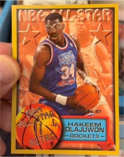 1996-97 Fleer NBA All-Star Retro #279 Hakeem Olajuwon — front