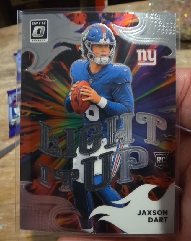 2025 Donruss Optic #3 Jaxson Dart Light It Up Rookie — front