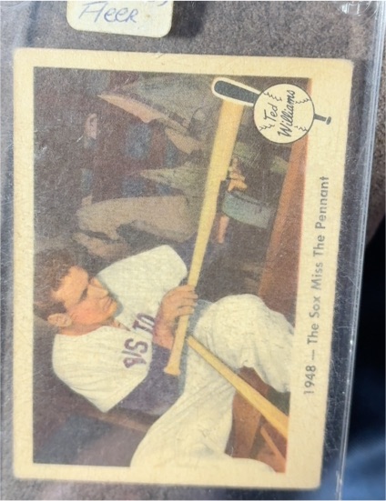1959 Fleer #35 Ted Williams 1948 - The Sox Miss The Pennant — front