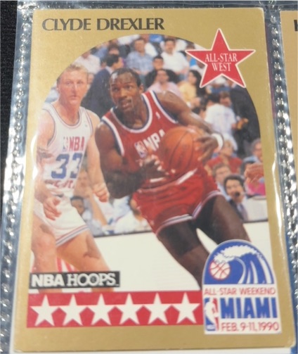 1990-91 NBA Hoops #16 Clyde Drexler All-Star Game — front