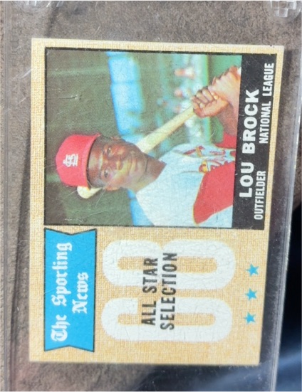 1968 Topps #372 Lou Brock The Sporting News All-Star — front