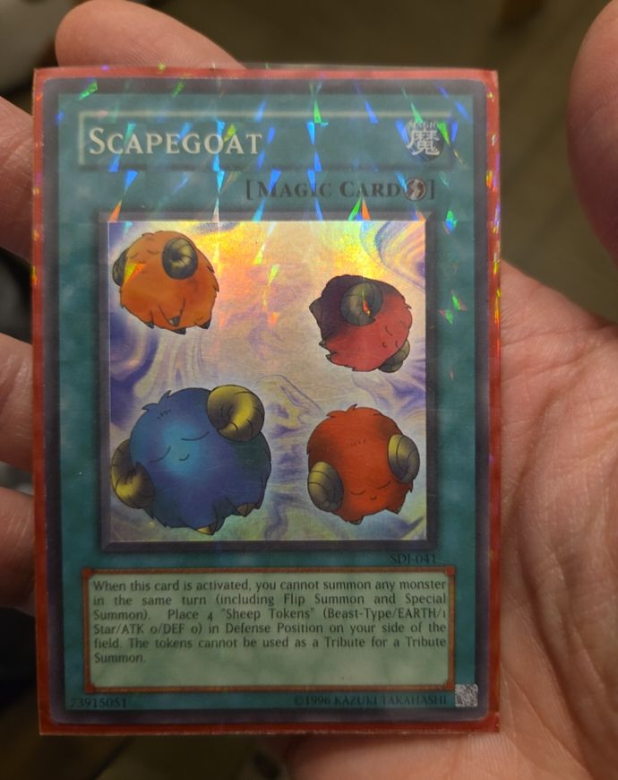 1996 Yu-Gi-Oh! SDJ-041 Scapegoat — front