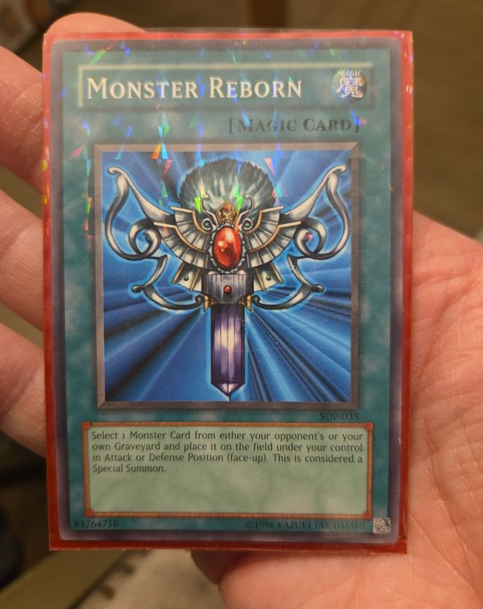 1996 Yu-Gi-Oh! SDP-035 Monster Reborn — front