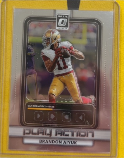 2025 Donruss Optic #16 Brandon Aiyuk Play Action — front