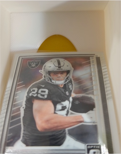 2025 Panini Donruss Optic #3 Brock Bowers Silver Holo — front