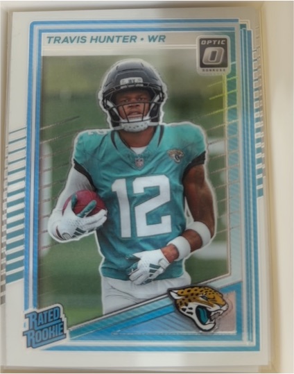 2025 Panini Donruss Optic #201 Travis Hunter Rated Rookie — front