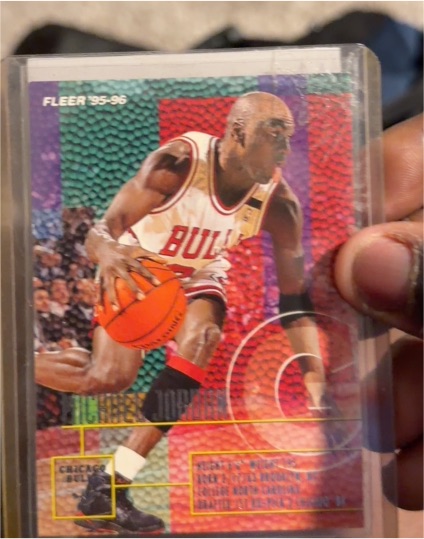 1995-96 Fleer #22 Michael Jordan — front