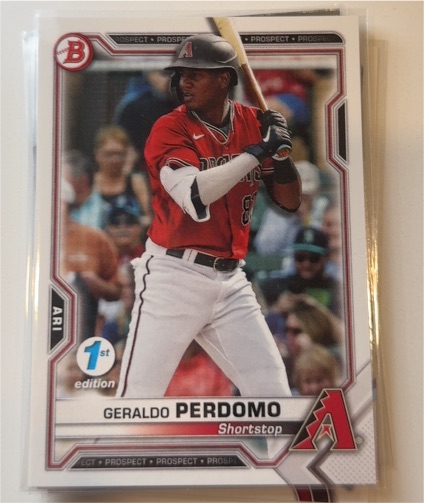 2021 Bowman Prospects #BP-109 Geraldo Perdomo — front