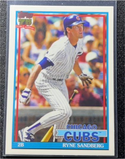 1991 Topps #T91-25 Ryne Sandberg — front