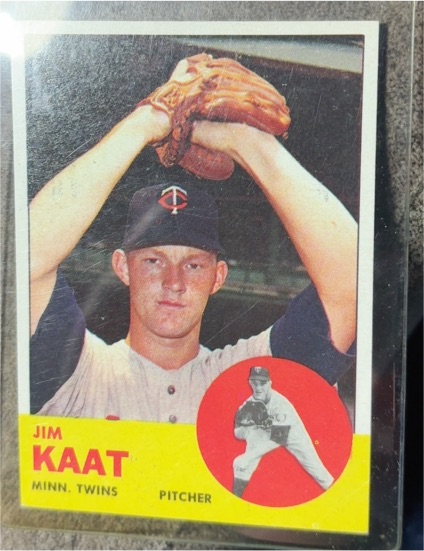 1963 Topps #165 Jim Kaat — front