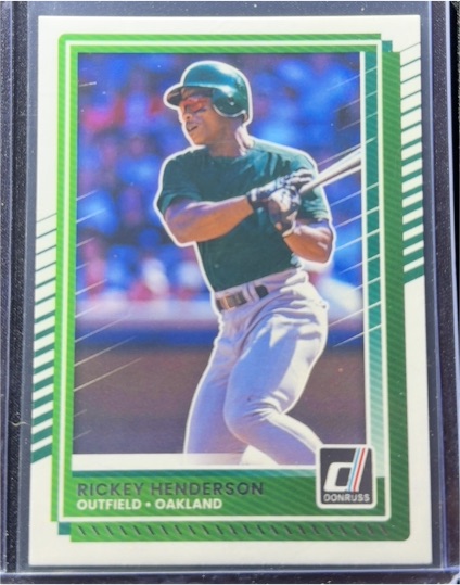 2025 Donruss #7 Rickey Henderson — front