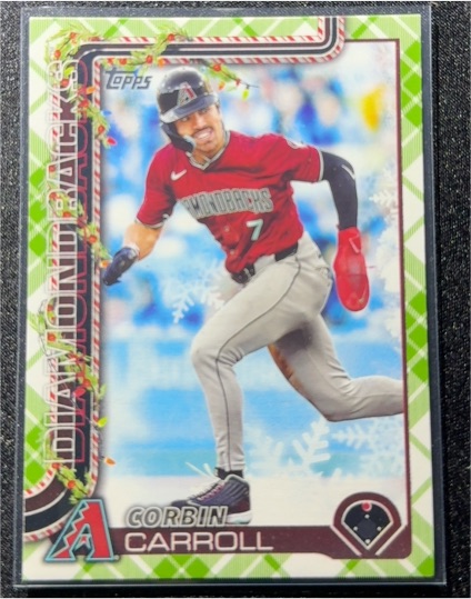 2025 Topps Holiday #H158 Corbin Carroll — front