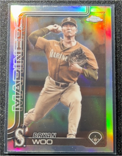 2025 Topps Chrome Update #USC16 Bryan Woo — front