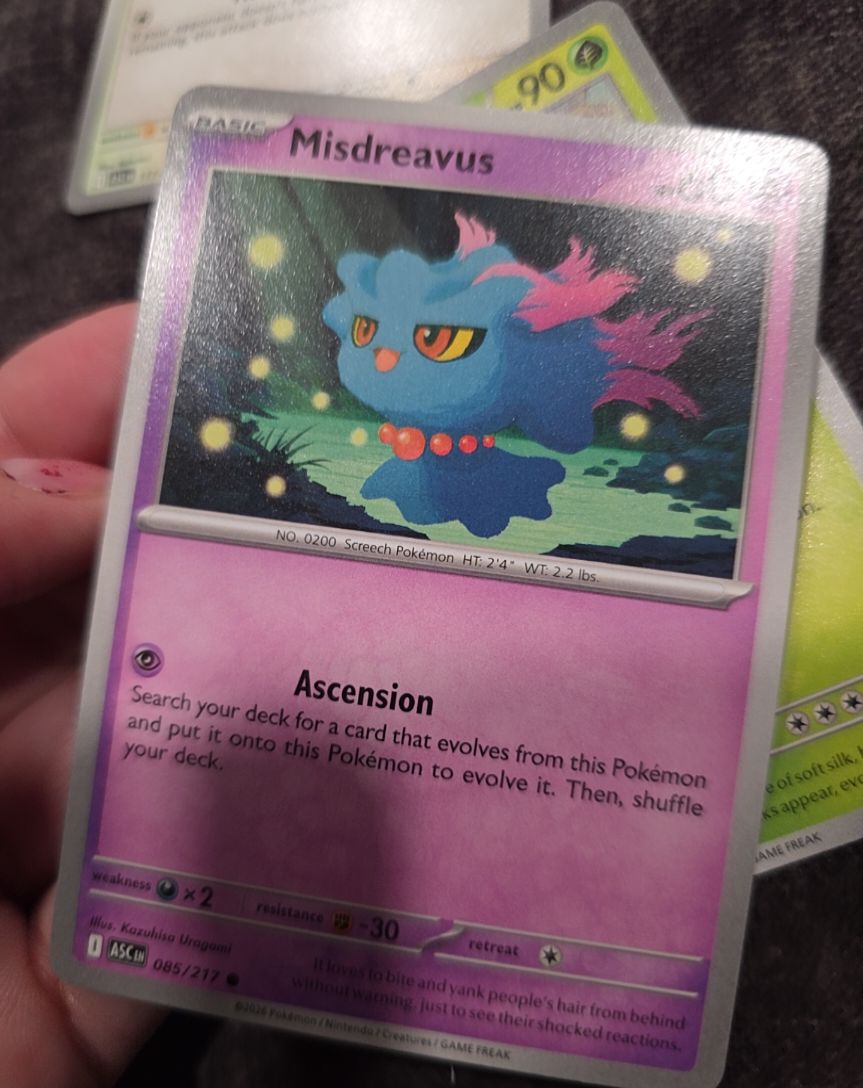2022 Pokémon Ascended Heroes #085 Misdreavus — front