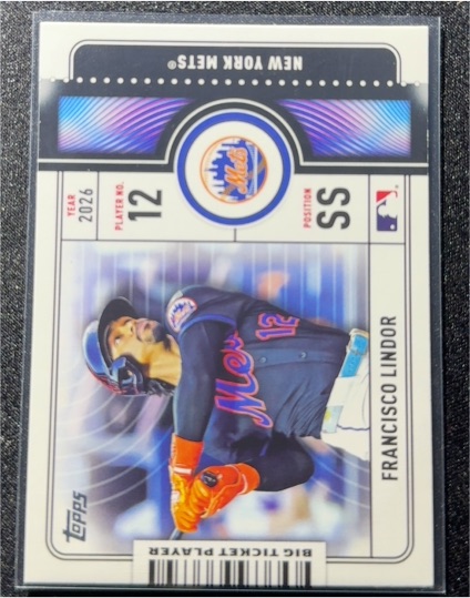 2026 Topps Series 1 #BTP-10 Francisco Lindor — front