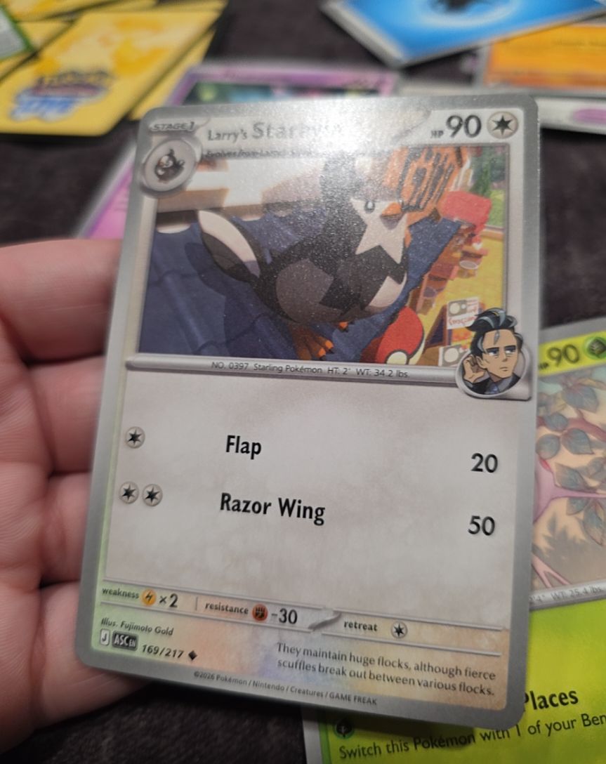2026 Pokémon Ascended Heroes #169 Larry's Starly — front
