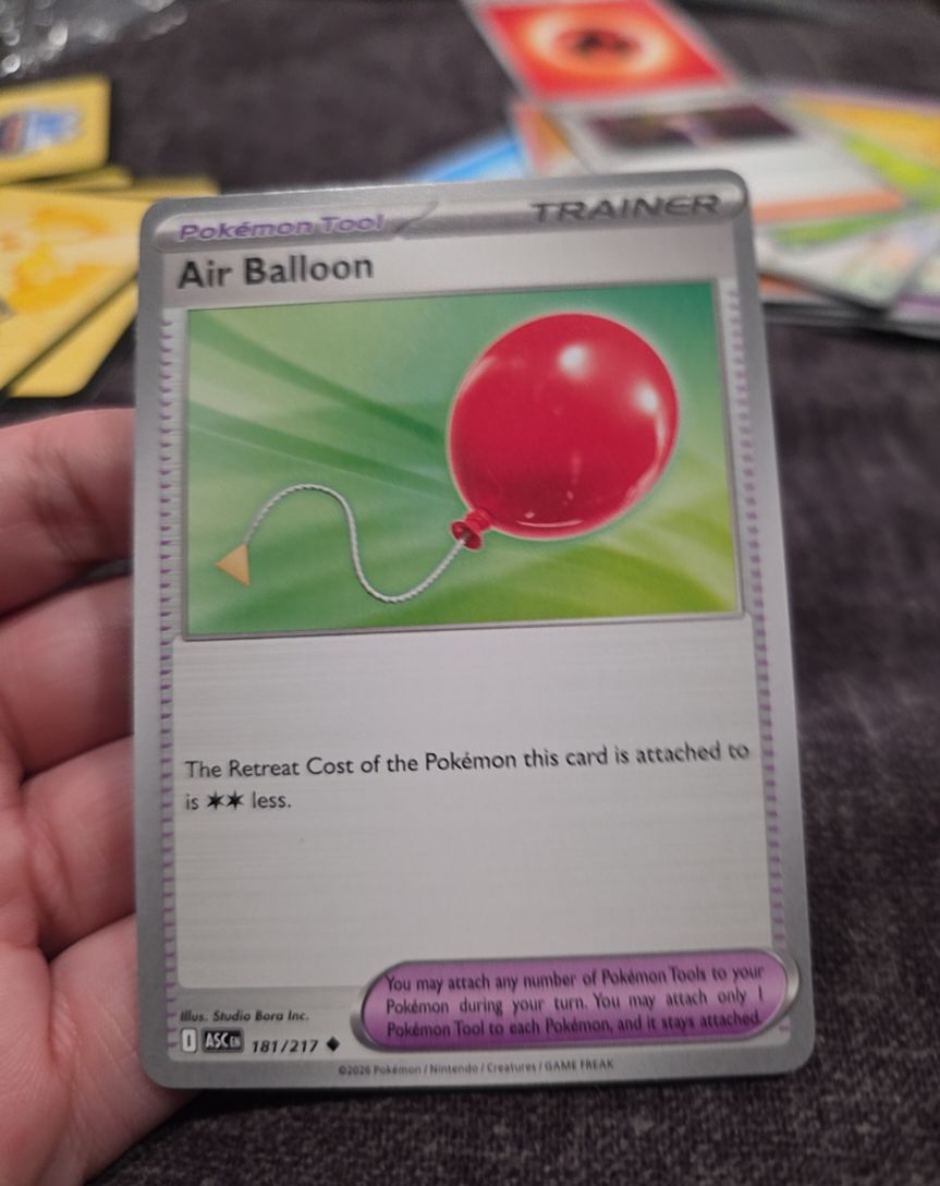 2026 Pokémon SV: Black Bolt #181 Air Balloon — front