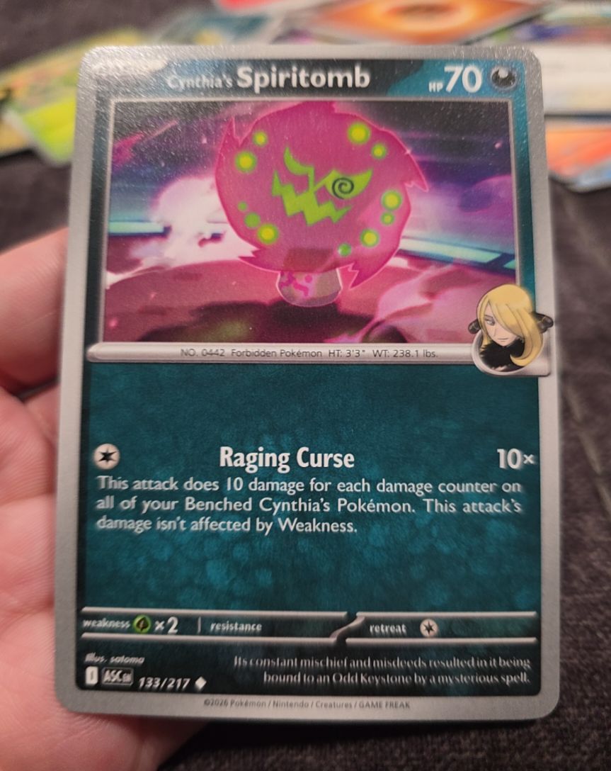 2025 Pokemon Ascended Heroes #133 Cynthia's Spiritomb — front