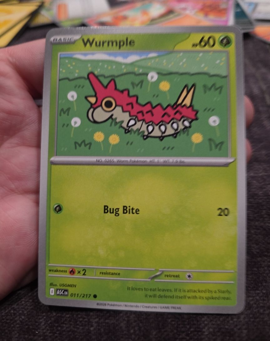 2026 Pokémon Ascended Heroes #011 Wurmple — front