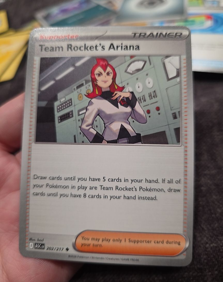 2026 Pokémon #202 Team Rocket's Ariana — front
